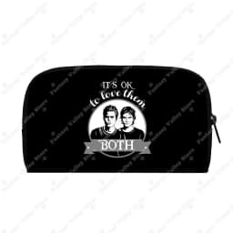 The Vampire Diaries Long Wallet Team Salvatore Women Purse Damon Stefan Key Money Bag Card Earphones Holder Jewelry Organizer