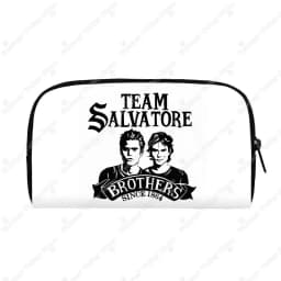 The Vampire Diaries Long Wallet Team Salvatore Women Purse Damon Stefan Key Money Bag Card Earphones Holder Jewelry Organizer