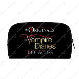 The Vampire Diaries Long Wallet Team Salvatore Women Purse Damon Stefan Key Money Bag Card Earphones Holder Jewelry Organizer