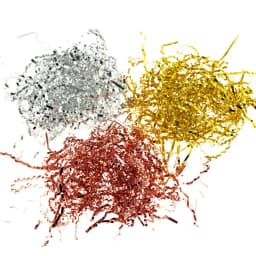 Metal Laser Colorful Shredded Crinkle Folds Craft Raffia Paper Candy Lipstick Gift Box Decor Packing Filler Party Favor Supplies