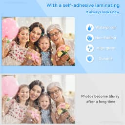 30Sheets Cold Laminating Film A4 Waterproof Self-adhesive Paper Film Broken Glass Stars DIY Package Card Photo Holographic Film