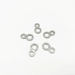 10-50Pcs Stainless Steel Fishing Solid Ring Sea Fishing Lures Connectors Jigging Ring Swivels Fishing Snap Accessory Tackle Tool