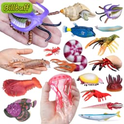 Simulation Marine Sea Life Lobster Crab Figurines Shark Action Figures Ocean Animals Model Dolphin Educational Toys for Children