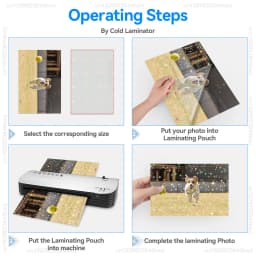 10 Sheets A4 Self-Adhesive Cold Laminating Film Waterproof Transparent Shiny Stars Dots DIY Package Card Photo Holographic Film