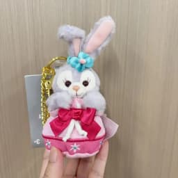 Disney Stellalou Duff Anime Figure Plush Keychain and Bag Pandent Stuffed Animals Rabbit and Bear Peluche Bag Decorations
