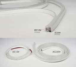 6mm Flexible LED Neon Strip Light With Power Adapter Touch Dimmer Hand Sweep PIR Motion Sensor Switch Set