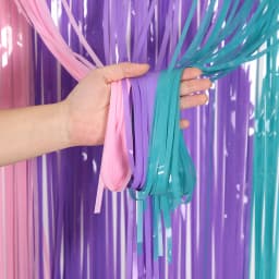 2Pcs Colorful Fringe Curtain Macaron Backdrops Tinsel Curtain for Girl Unicorn Mermaid Wedding Party Decoration Wedding