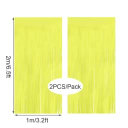 2Pcs Colorful Fringe Curtain Macaron Backdrops Tinsel Curtain for Girl Unicorn Mermaid Wedding Party Decoration Wedding