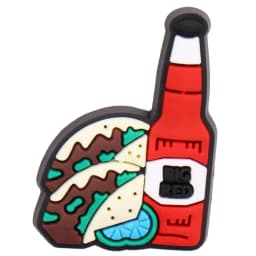 1PCS PVC Cartoon Shoe Charms Kawaii Food Pizza Ketchup Fried Chicken Beer Shrimp Coffee Buckle Clog Children Adorable Decoration