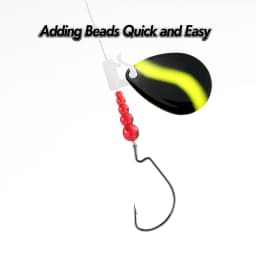 50pcs Stacked Fishing Beads Plastic Fishing Lure Making Supplies for Inline Spinner Spinnerbait Walleye Rig Trout Bass Crappies