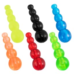 50pcs Stacked Fishing Beads Plastic Fishing Lure Making Supplies for Inline Spinner Spinnerbait Walleye Rig Trout Bass Crappies