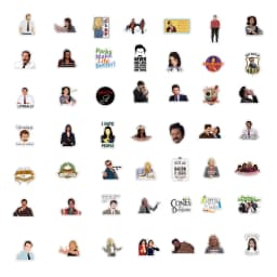 10/30/50/100Pcs  American Drama Parks and Recreation Sticker Waterproof  Snowboard Laptop Luggage Fridge Car Decal Home Decor