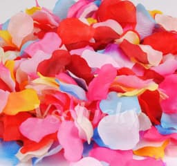 100pcs Silk Rose Artificial Petals Colorful Love Romantic Warm Table Confetti Silver Fake Flowers Wedding Supplies Party Decor
