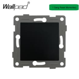 DIY Black Crystal Glass Push Button Switch with Neon 16A EU Poland Socket with USB Fan Dim Cat6 Data Satellite Outlet Wallpad