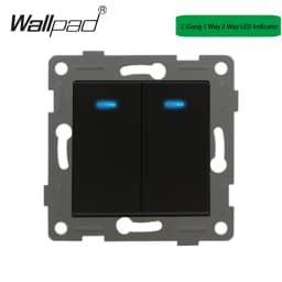 DIY Black Crystal Glass Push Button Switch with Neon 16A EU Poland Socket with USB Fan Dim Cat6 Data Satellite Outlet Wallpad