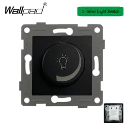 DIY Black Crystal Glass Push Button Switch with Neon 16A EU Poland Socket with USB Fan Dim Cat6 Data Satellite Outlet Wallpad