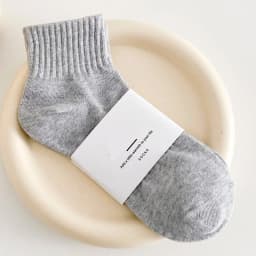 CHAOZHU Women Stretch Rib Cotton Rubber Pressure Althetic Ankle Socks Casual Style Solid Colors Klein Blue Calcetines Female