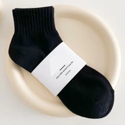 CHAOZHU Women Stretch Rib Cotton Rubber Pressure Althetic Ankle Socks Casual Style Solid Colors Klein Blue Calcetines Female