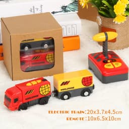 RC Electric Train Railway Car Remote Control Train Magnetic Rail Car Fit For All Brands Wooden Track Toys for Children Gifts