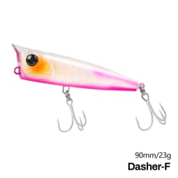 TSURINOYA 90F Topwater Popper Fishing Lure 90mm 23g DASHER Surface Floating Hard Bait For Saltwater Power Fishing SW Game Model