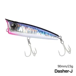 TSURINOYA 90F Topwater Popper Fishing Lure 90mm 23g DASHER Surface Floating Hard Bait For Saltwater Power Fishing SW Game Model