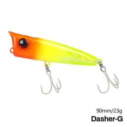 TSURINOYA 90F Topwater Popper Fishing Lure 90mm 23g DASHER Surface Floating Hard Bait For Saltwater Power Fishing SW Game Model