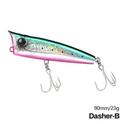 TSURINOYA 90F Topwater Popper Fishing Lure 90mm 23g DASHER Surface Floating Hard Bait For Saltwater Power Fishing SW Game Model