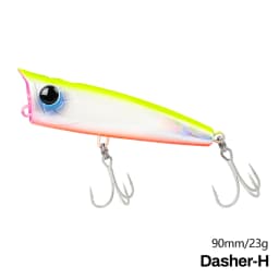 TSURINOYA 90F Topwater Popper Fishing Lure 90mm 23g DASHER Surface Floating Hard Bait For Saltwater Power Fishing SW Game Model