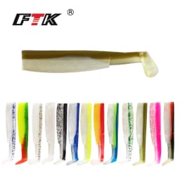 FTK Soft Black Minnow Jig Head 5g 12g 25g Fishing Lure Wobblers Jig Head Silicone Baits Crank Hook Jigging Bass Pike Zander