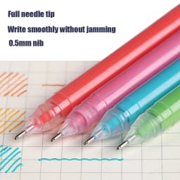 9Pcs Morandi Gray Pens Set Multi Color Gel Ink Pens Vintage Marker Liner 0.6mm Ballpoint Pen School Office Stationery Gift Pen
