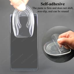 Self-Adhesive Height Increasing Insole Invisible Silicone Heel Insoles Pain Relief Absorb Pressure Shoe Insole Height Increase
