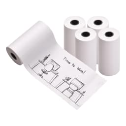 5/10 Rolls 57x30mm Self-Adhesive Direct Thermal Paper Printable Sticker Paper BPA-Free Waterproof Oil-proof Sticky Paper Roll