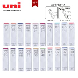 Japanese Stationery Uni UL-S Automatic Lead Anti-Fouling Thickened Black Non-Breakable Student Pencil Lead 0.3/0.4/0.5/0.7/0.9mm