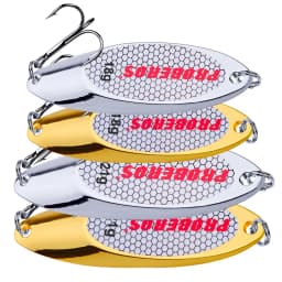 PRO BEROS 1.5g-60g Metal Spinner Spoon Lures Trout Fishing Lure Hard Bait Sequins Artificial Baits Spinnerbait Fish Tools