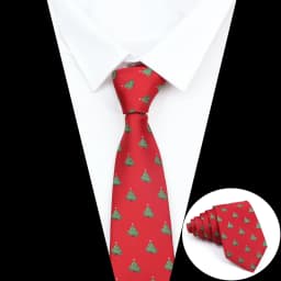 Christmas Ties For Men Red Green Blue Printed Festival Theme Party Gift Xmas Tree Santa Snowflake Slim Necktie For Man Accessori
