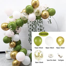 Jungle Safari Birthday Party Balloon Garland Kit Wedding Baby Shower Wild One Kid Birthday Party Balloon Background Decorations