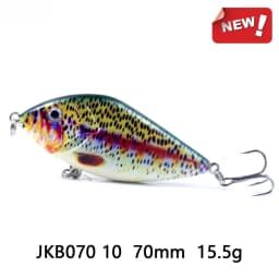 ALASICKA 70/100MM 14.5/45G For Pike Musky Fishing Slow Sinking Jerkbait Fishing Lure Slider Swim Action Hard Body Jerk Bait