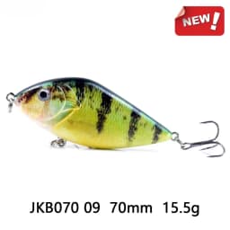 ALASICKA 70/100MM 14.5/45G For Pike Musky Fishing Slow Sinking Jerkbait Fishing Lure Slider Swim Action Hard Body Jerk Bait