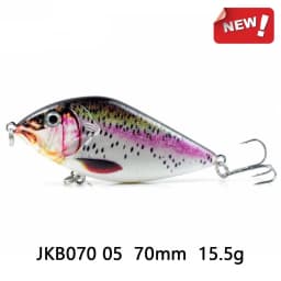 ALASICKA 70/100MM 14.5/45G For Pike Musky Fishing Slow Sinking Jerkbait Fishing Lure Slider Swim Action Hard Body Jerk Bait