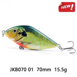 ALASICKA 70/100MM 14.5/45G For Pike Musky Fishing Slow Sinking Jerkbait Fishing Lure Slider Swim Action Hard Body Jerk Bait