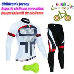 High Quality Kids Cycling Clothing Summer Kids Jersey Set Biking Long Sleeve Clothes Suit MTB Children's Cycling Wear 2023