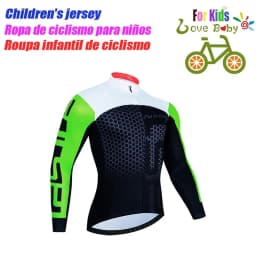 High Quality Kids Cycling Clothing Summer Kids Jersey Set Biking Long Sleeve Clothes Suit MTB Children's Cycling Wear 2023