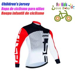 High Quality Kids Cycling Clothing Summer Kids Jersey Set Biking Long Sleeve Clothes Suit MTB Children's Cycling Wear 2023