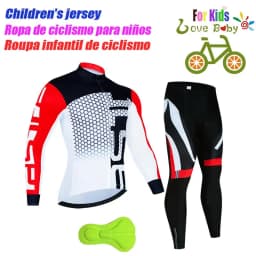 High Quality Kids Cycling Clothing Summer Kids Jersey Set Biking Long Sleeve Clothes Suit MTB Children's Cycling Wear 2023