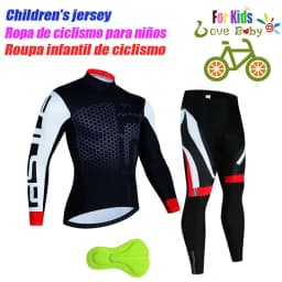 High Quality Kids Cycling Clothing Summer Kids Jersey Set Biking Long Sleeve Clothes Suit MTB Children's Cycling Wear 2023