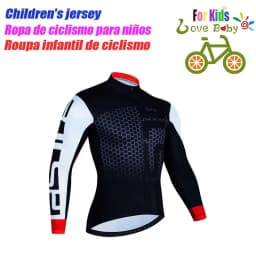 High Quality Kids Cycling Clothing Summer Kids Jersey Set Biking Long Sleeve Clothes Suit MTB Children's Cycling Wear 2023