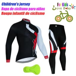 High Quality Kids Cycling Clothing Summer Kids Jersey Set Biking Long Sleeve Clothes Suit MTB Children's Cycling Wear 2023