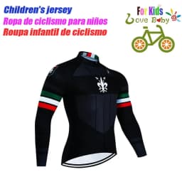 High Quality Kids Cycling Clothing Summer Kids Jersey Set Biking Long Sleeve Clothes Suit MTB Children's Cycling Wear 2023
