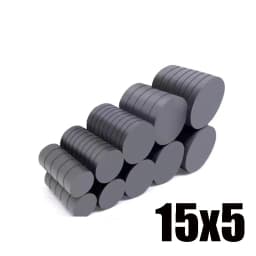 10x3 10x4 10x5 15X3 15X4 15X5mm Black Small Round Magnet Fridge Ferrite Magnet  Round Speaker Magnet Permanent Magnet