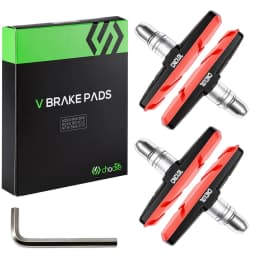 CNCLOL Bike V-Brake Pads 55mm / 70mm, Fit Mtb,Folding,BMX Bicycle Rubber Brake Shoes 2 Pairs, Fit Shimano/SRAM V Brake
